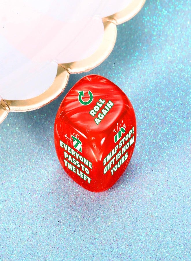 NUBARKO Santa Swap Gift Exchange Dice, Funny White Elephant Dice Gifts for Women Men Adults Exchange Christmas for Grandkids Teens Teenagers Adults,Christmas Stocking Stuffers for Women Men - Image 3